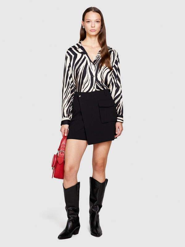 Maxi pocket culottes - women's mini skirts | Sisley
