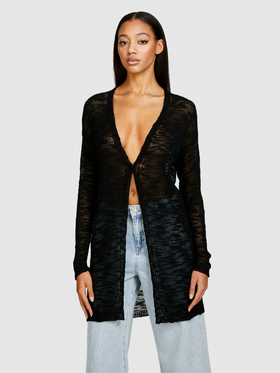 Long cardigan Women image number null