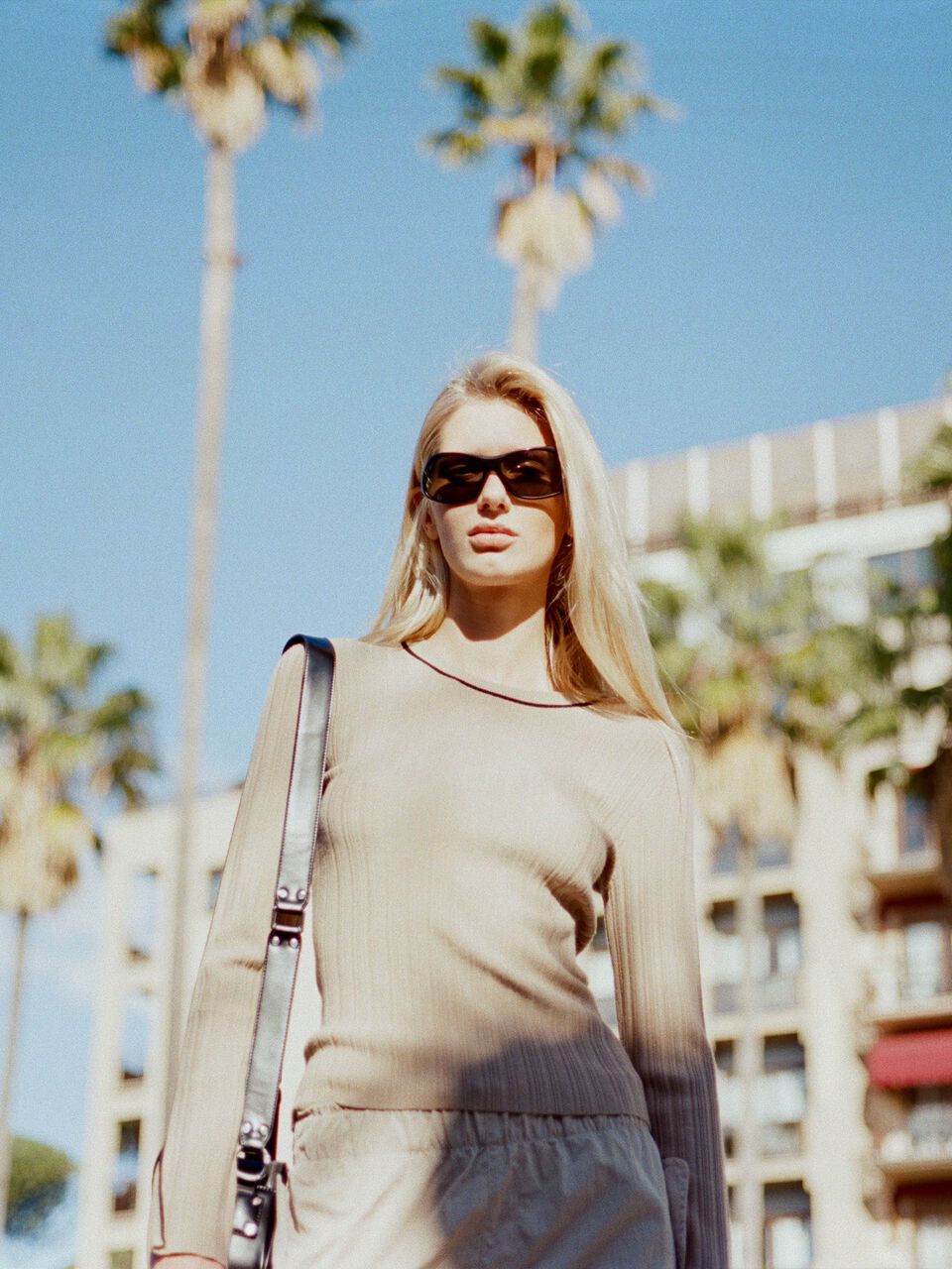 Slim fit ribbed sweater Women image number null