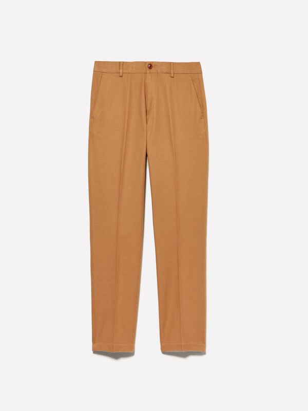 Camel slim comfort fit trousers Camel slim comfort fit trousers - men's slim fit trousers | Sisley