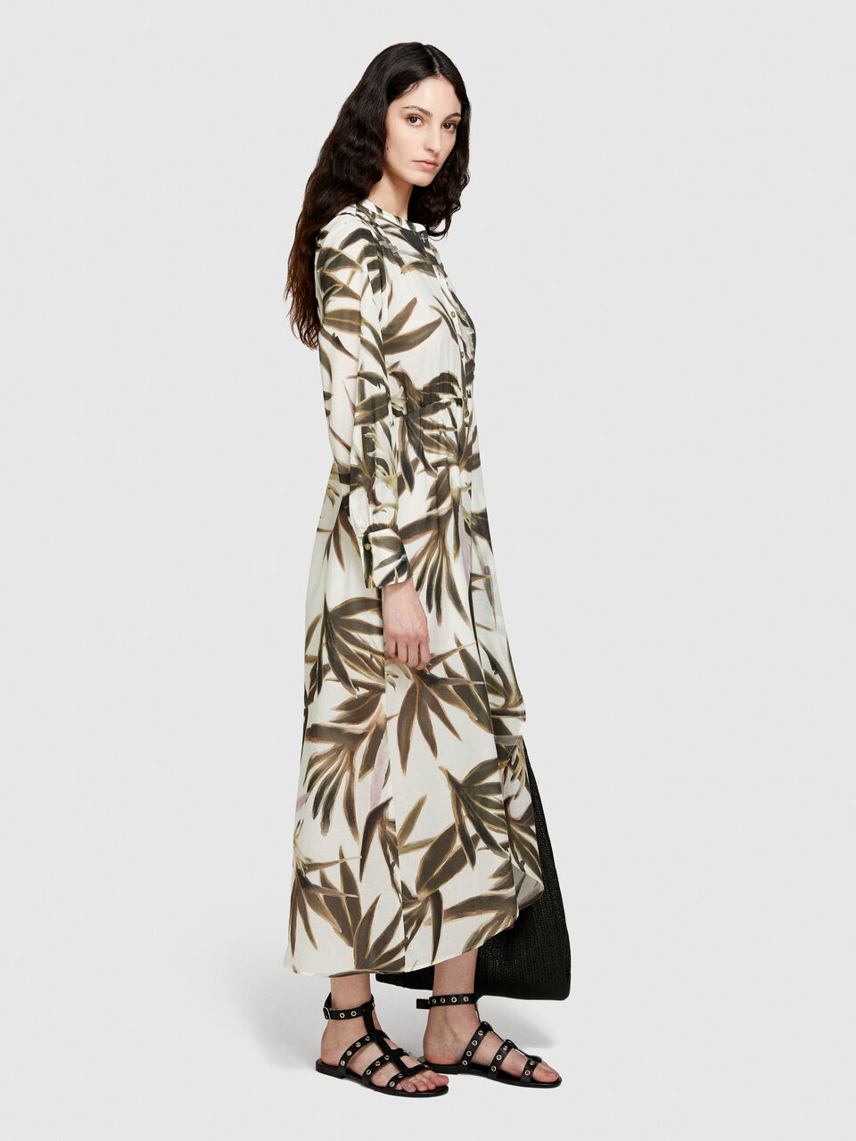 Printed shirt dress Women image number null