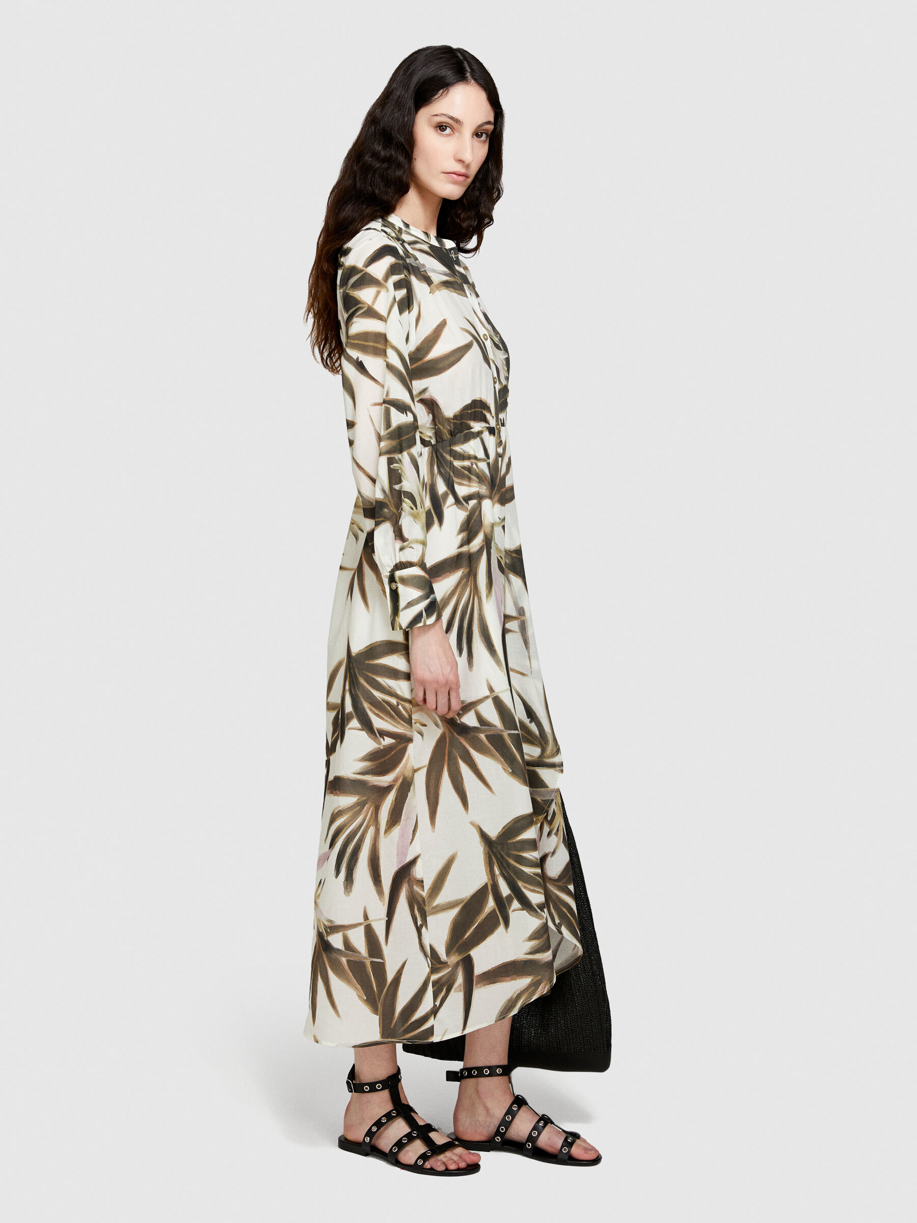 Printed shirt dress Women image number null