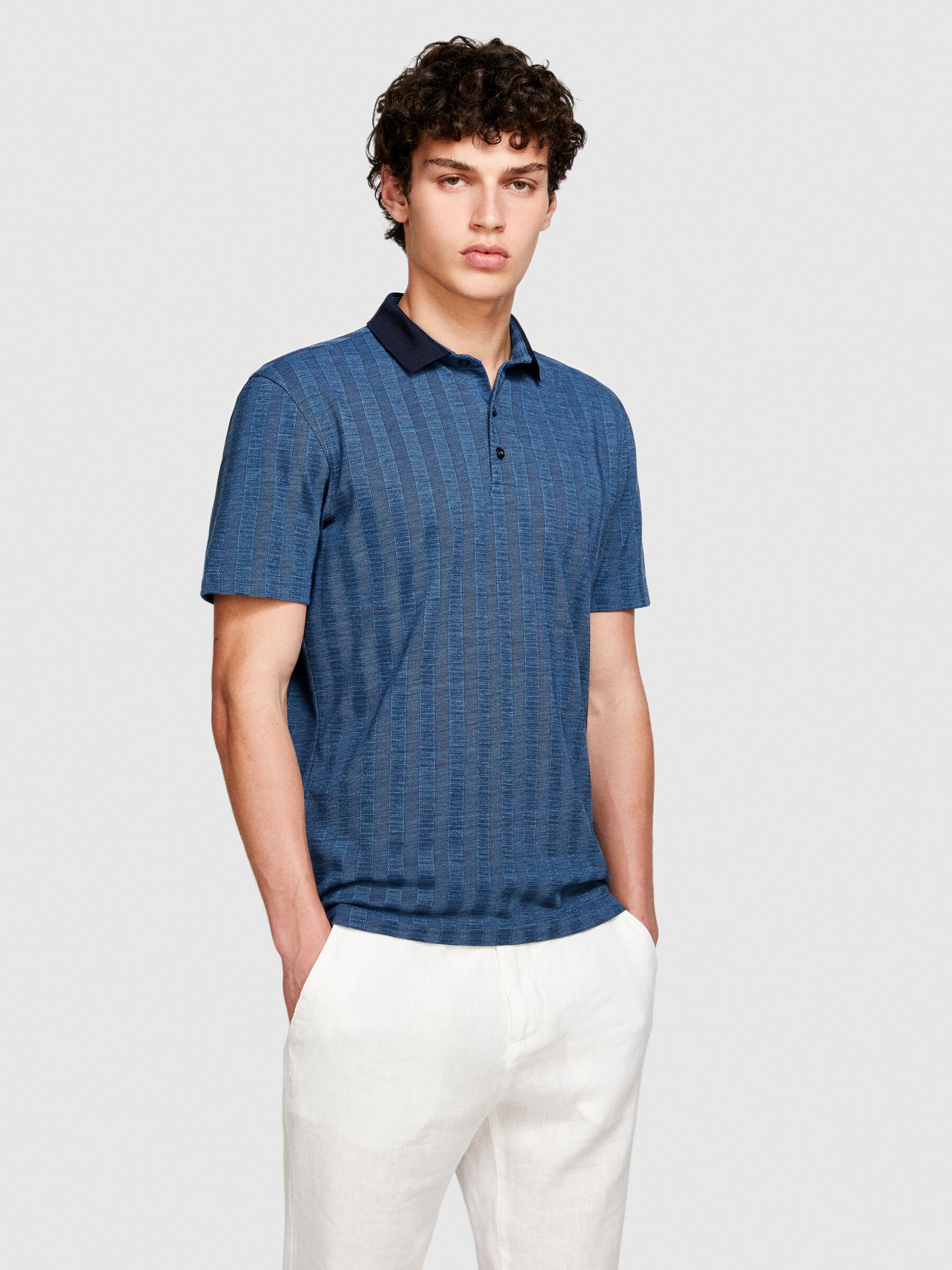 Knit polo Men image number null