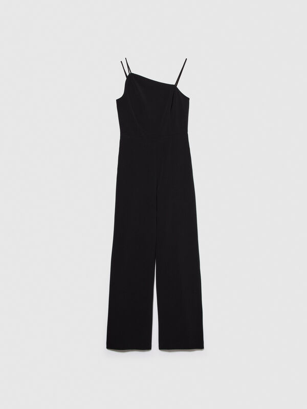 Jumpsuit with uneven neckline - women's jumpsuits | Sisley