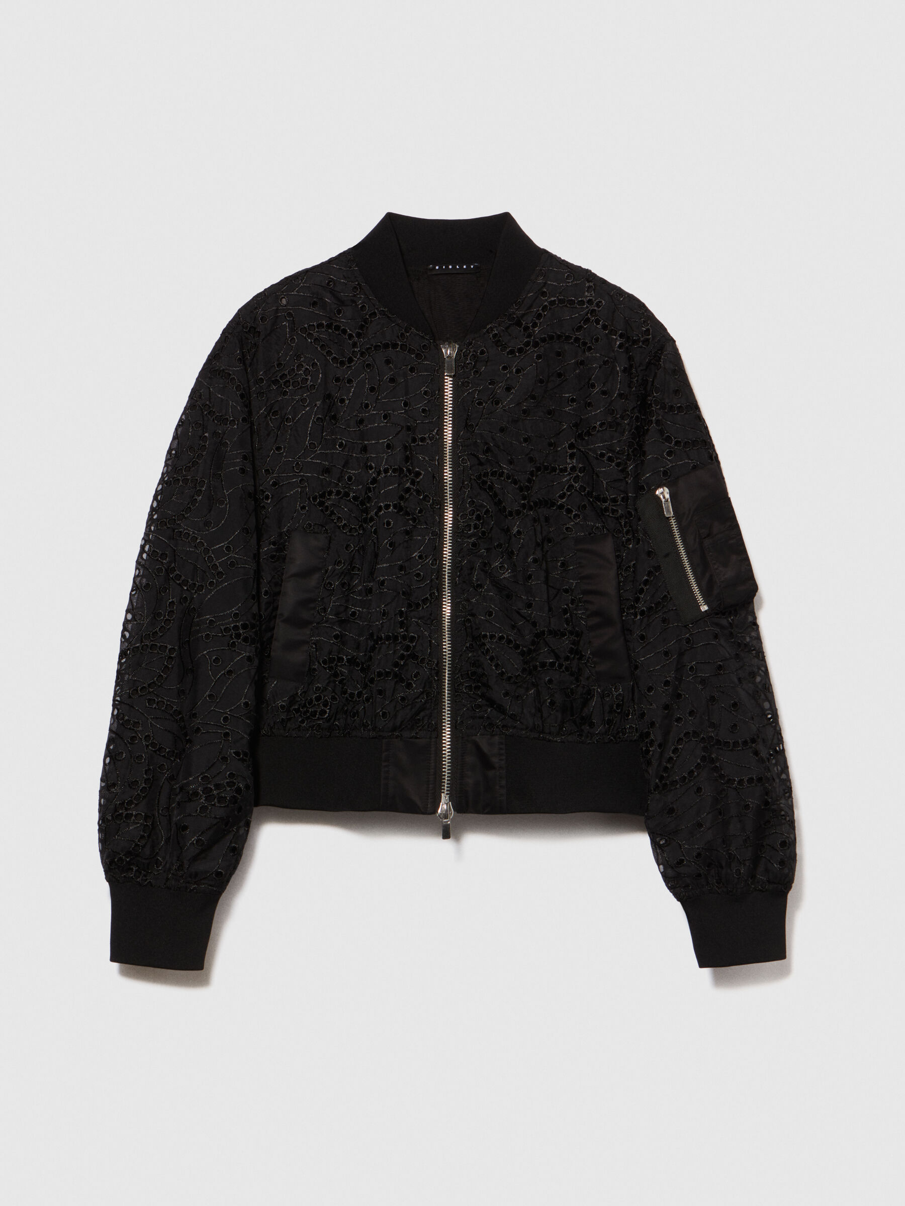 Embroidered bomber jacket women store