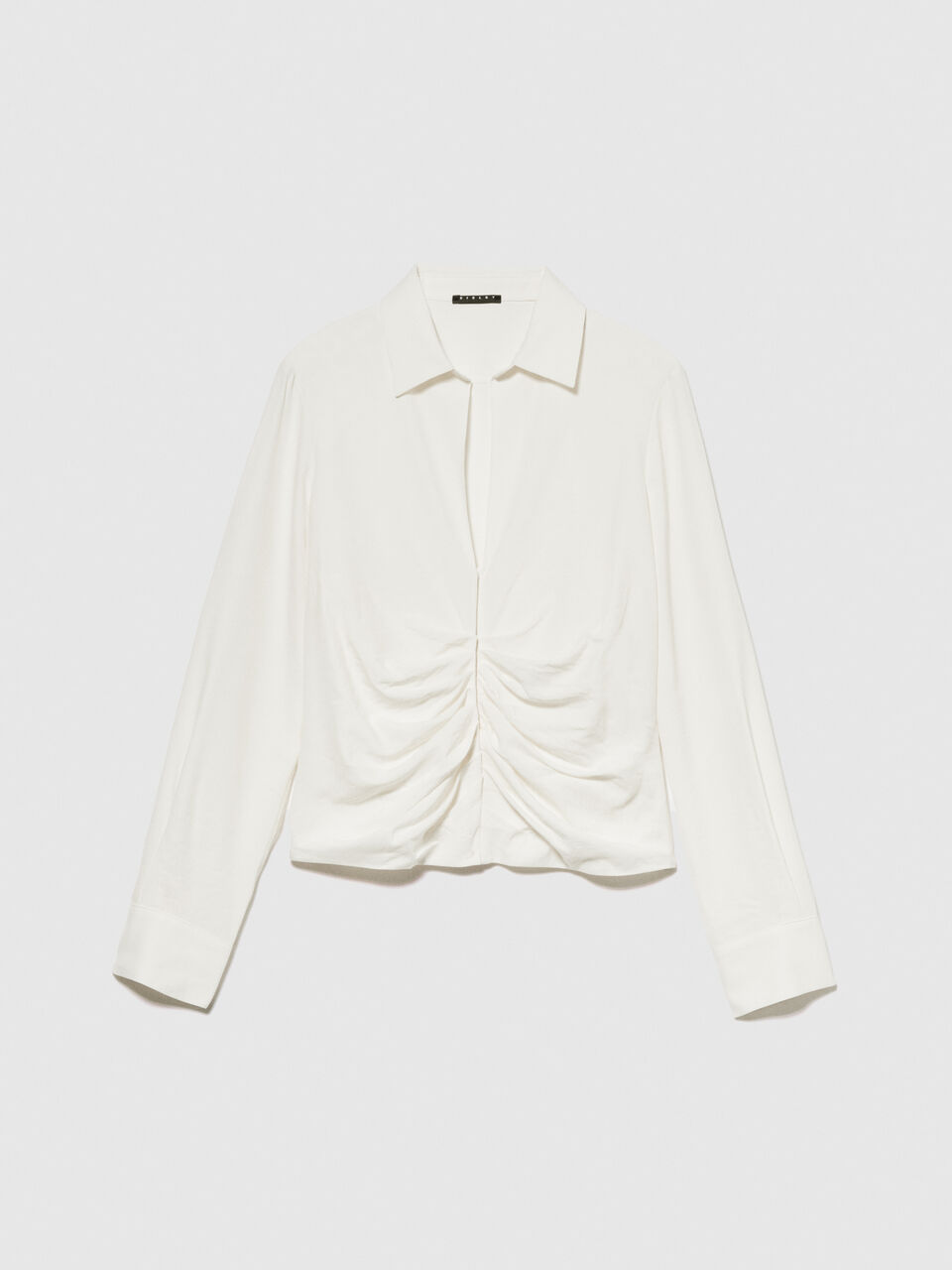 Shirt with rouching Women image number null