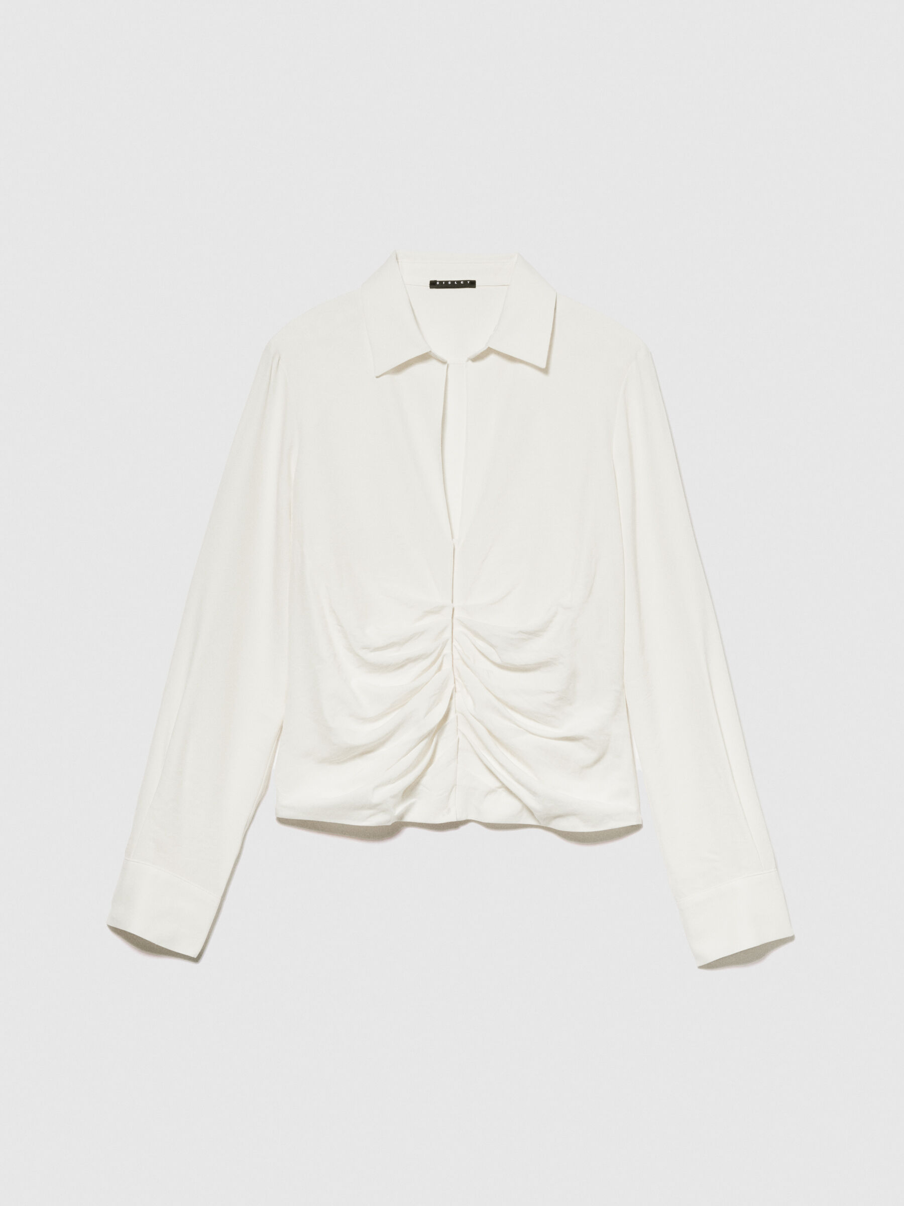 Shirt with rouching Women image number null