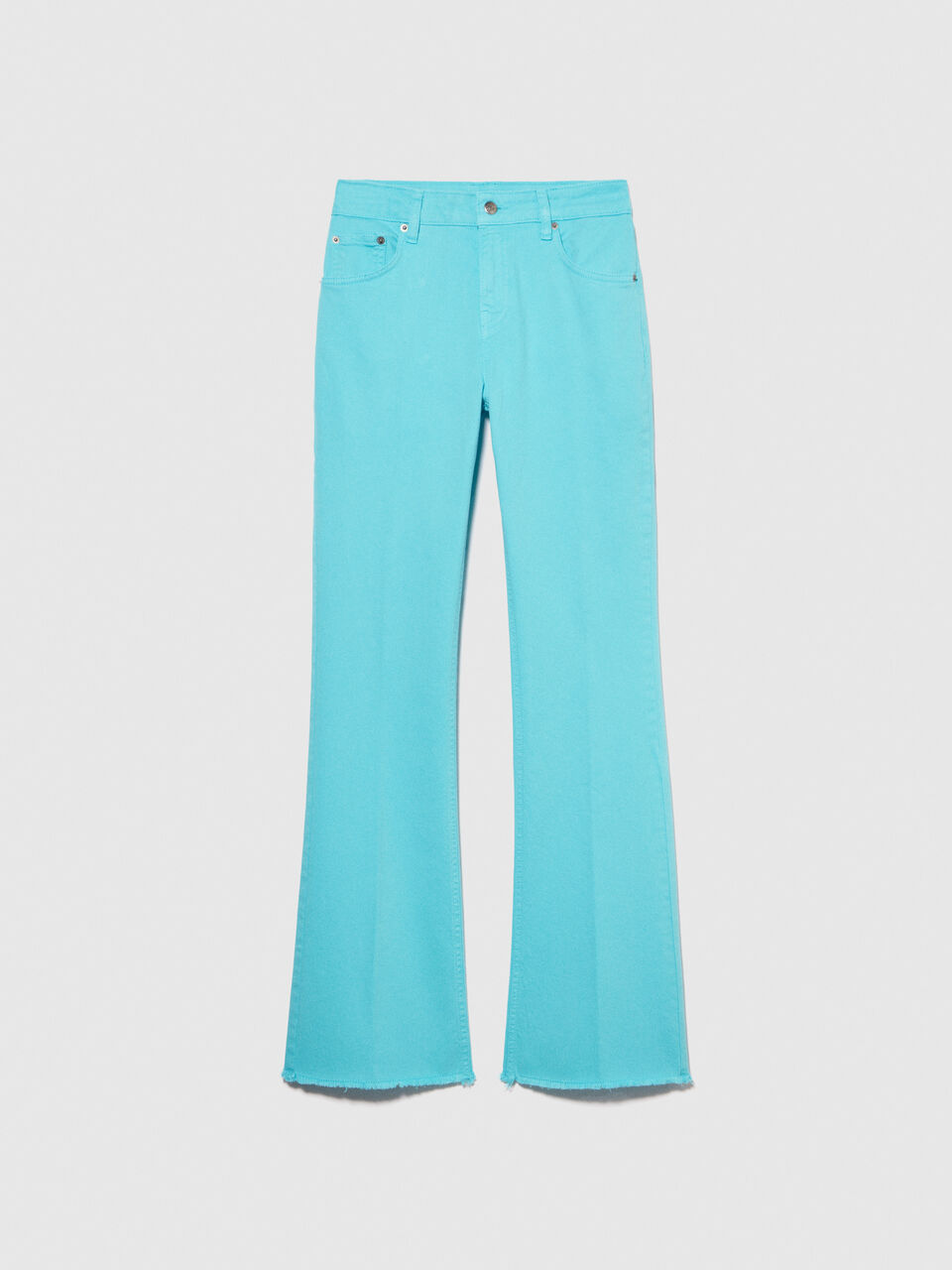 Colored flared fit jeans Women image number null