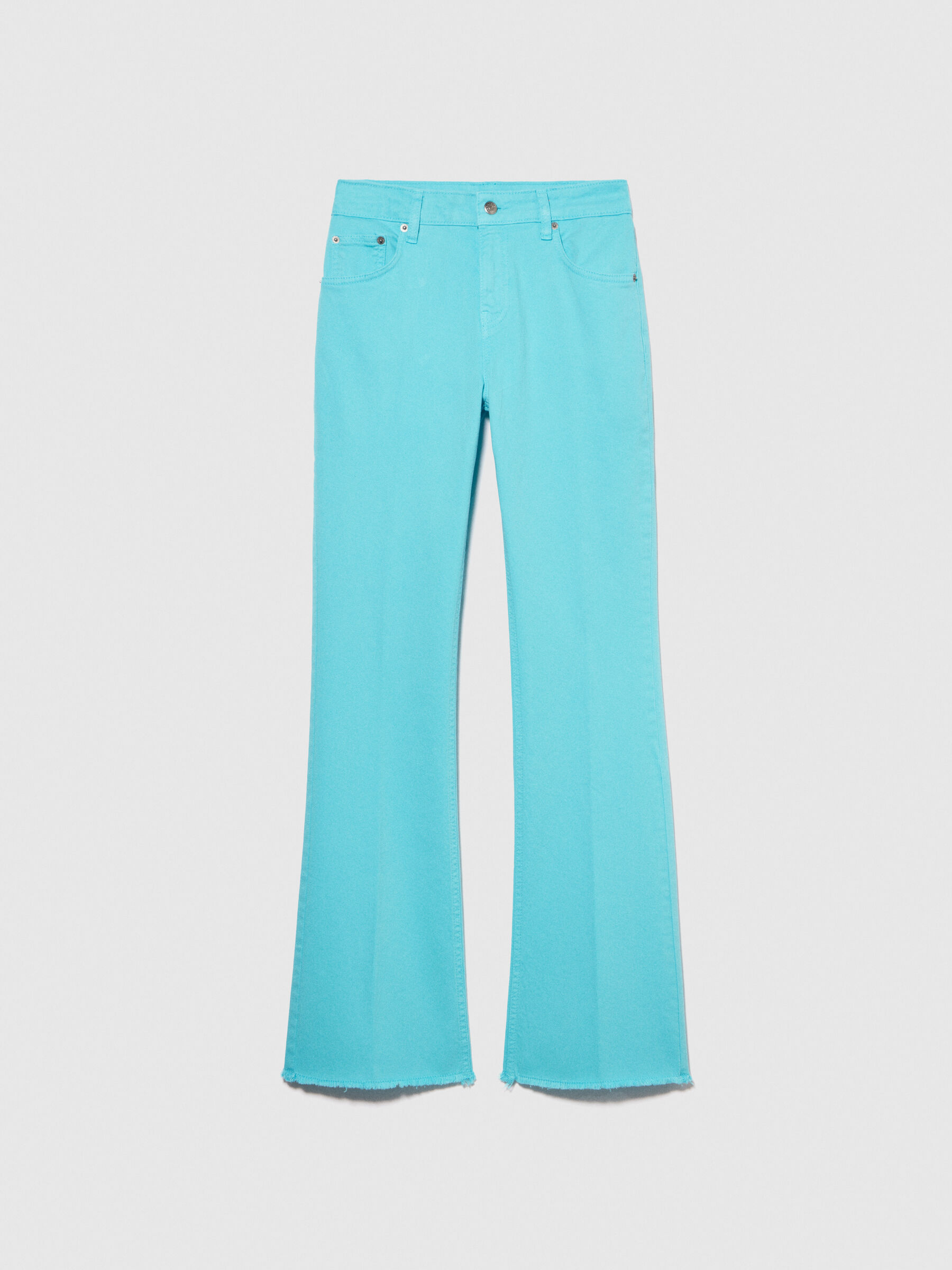 Colored flared fit jeans Women image number null