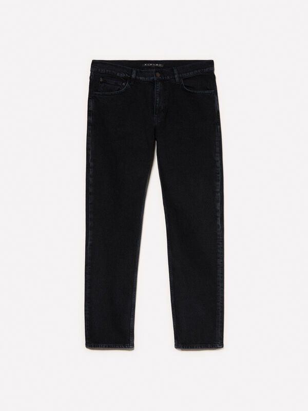 Black Style 75 regular fit jeans - men's regular fit jeans | Sisley