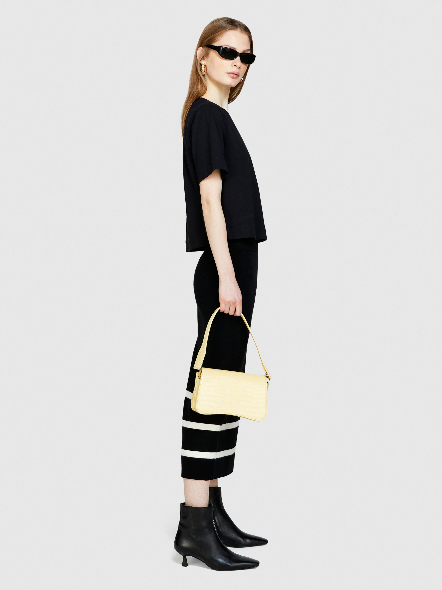 【希少 新品未使用】Tilak Ketil Lady S Black Boxy fit t-shirt, Black - Sisley