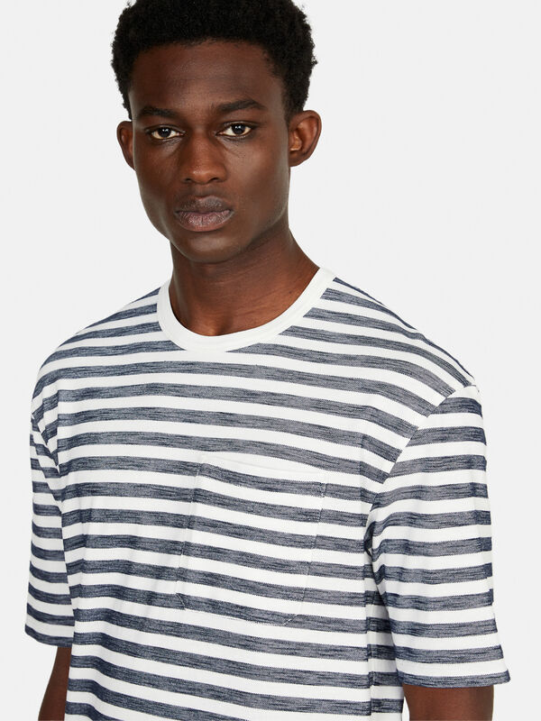 Striped t-shirt - men's short sleeve t-shirts | Sisley