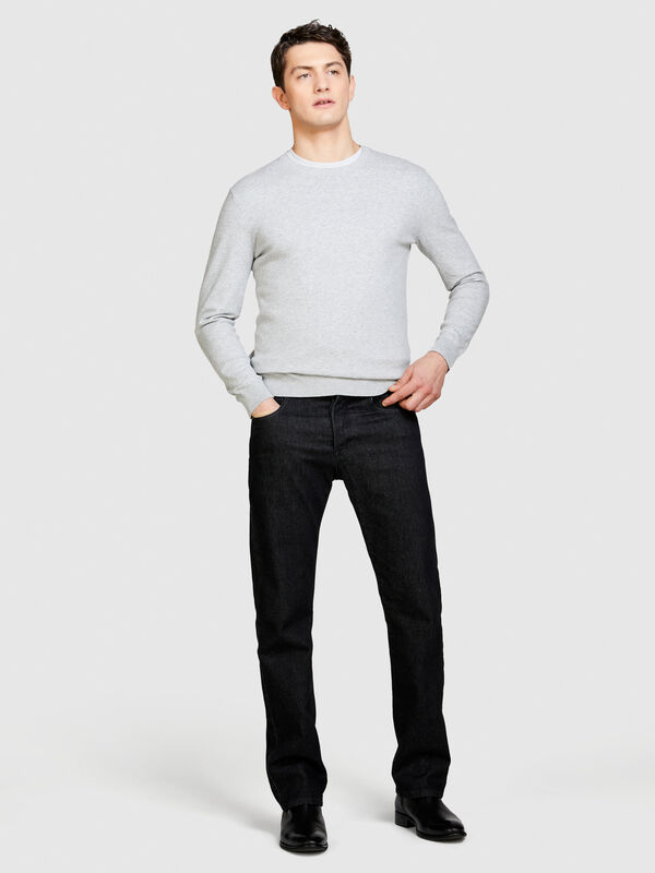 Slim fit sweater - men's crew neck sweaters | Sisley