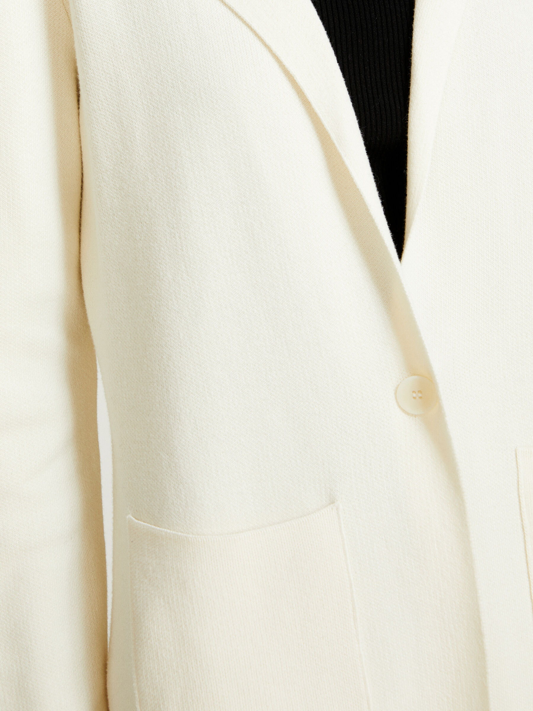 Womens white knit blazer 2025