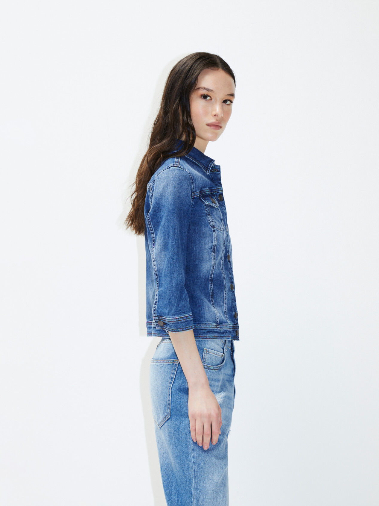 sisley jeans jacket