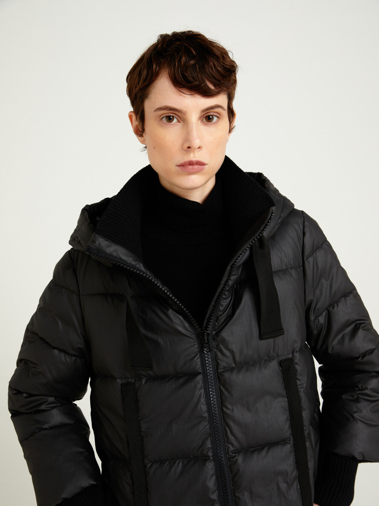 longline jacket with hood