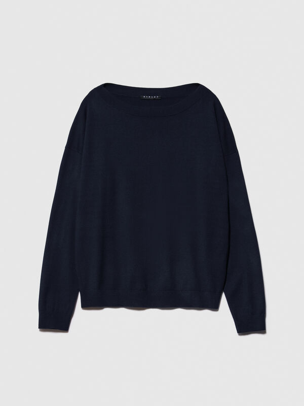 Boat neck sweater - women's boat neck sweaters | Sisley