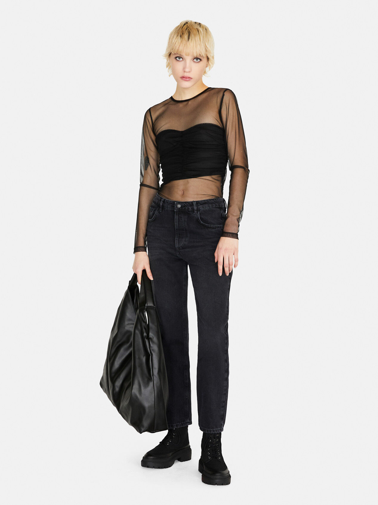 T shirt tulle clearance femme