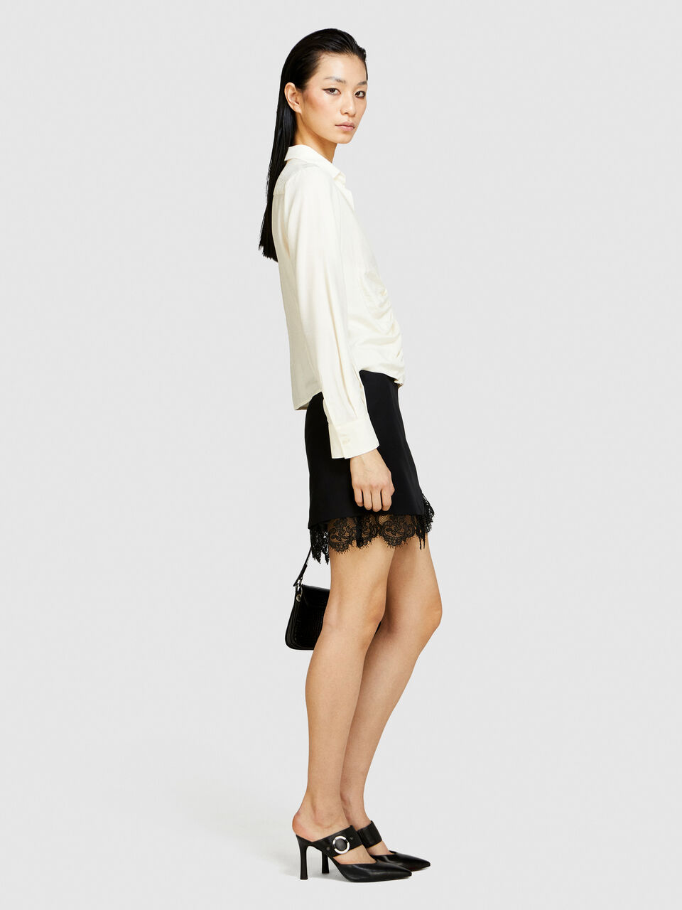 Shirt with rouching Women image number null