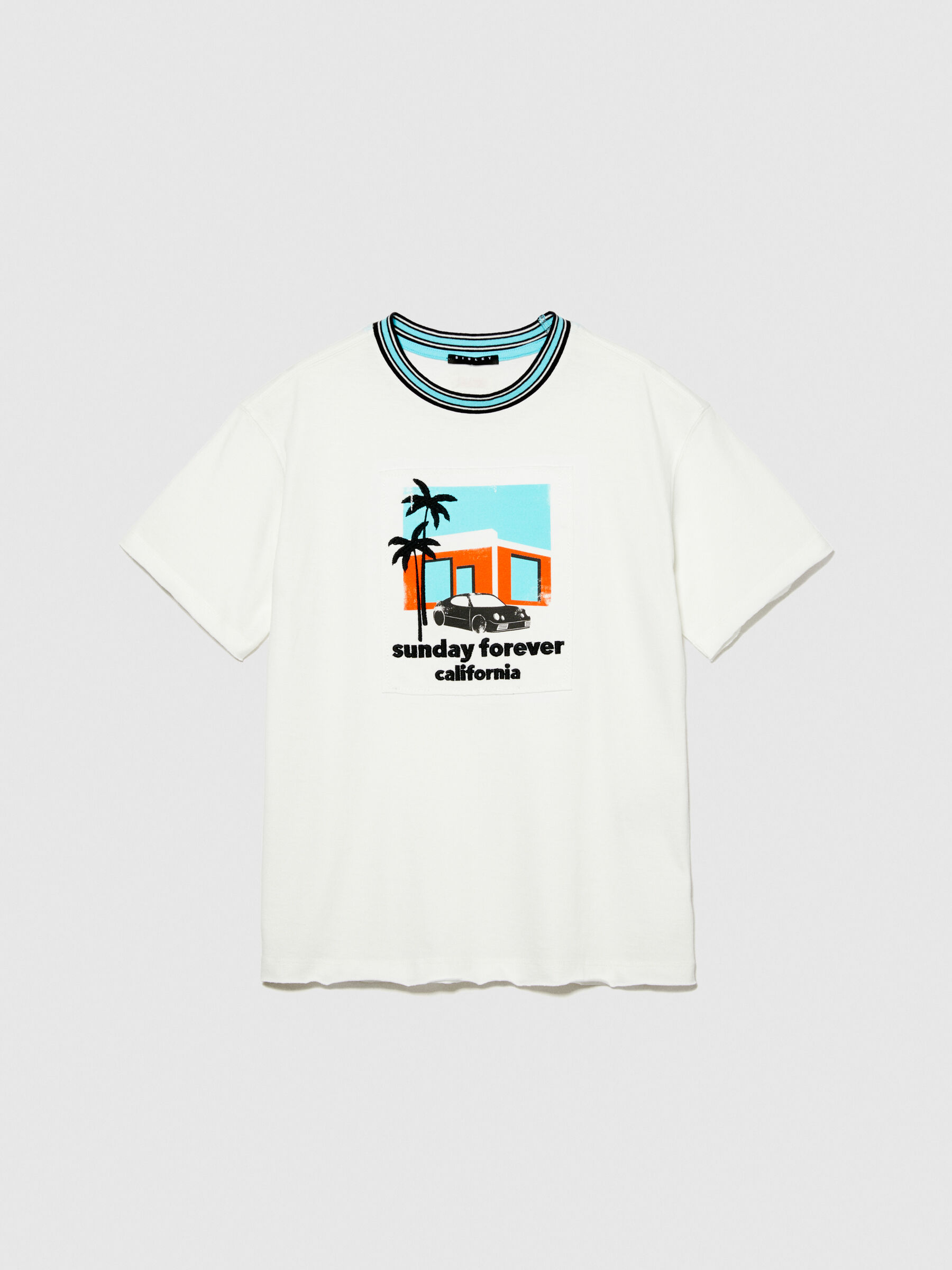 T-shirt with embroidered print Junior Boy image number null