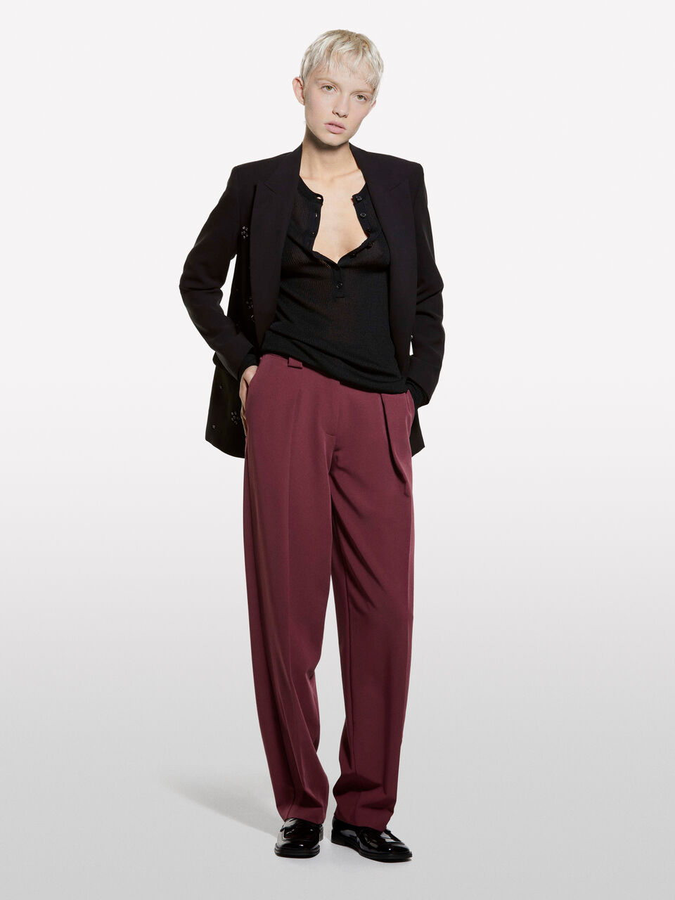 ROUND NECK SWEATL/S Women image number null