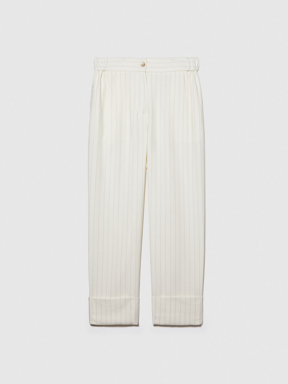 Striped flare-fit trousers Women image number null