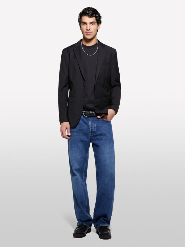 Black formal blazer - men's blazers | Sisley