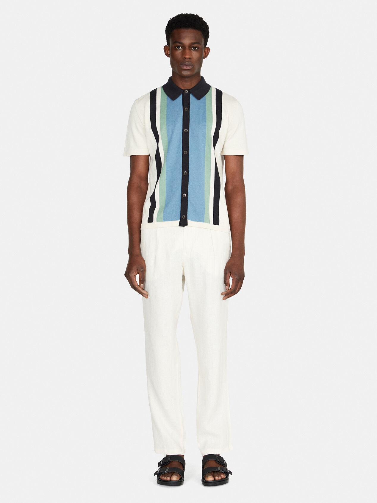 Knitted online bowling shirt