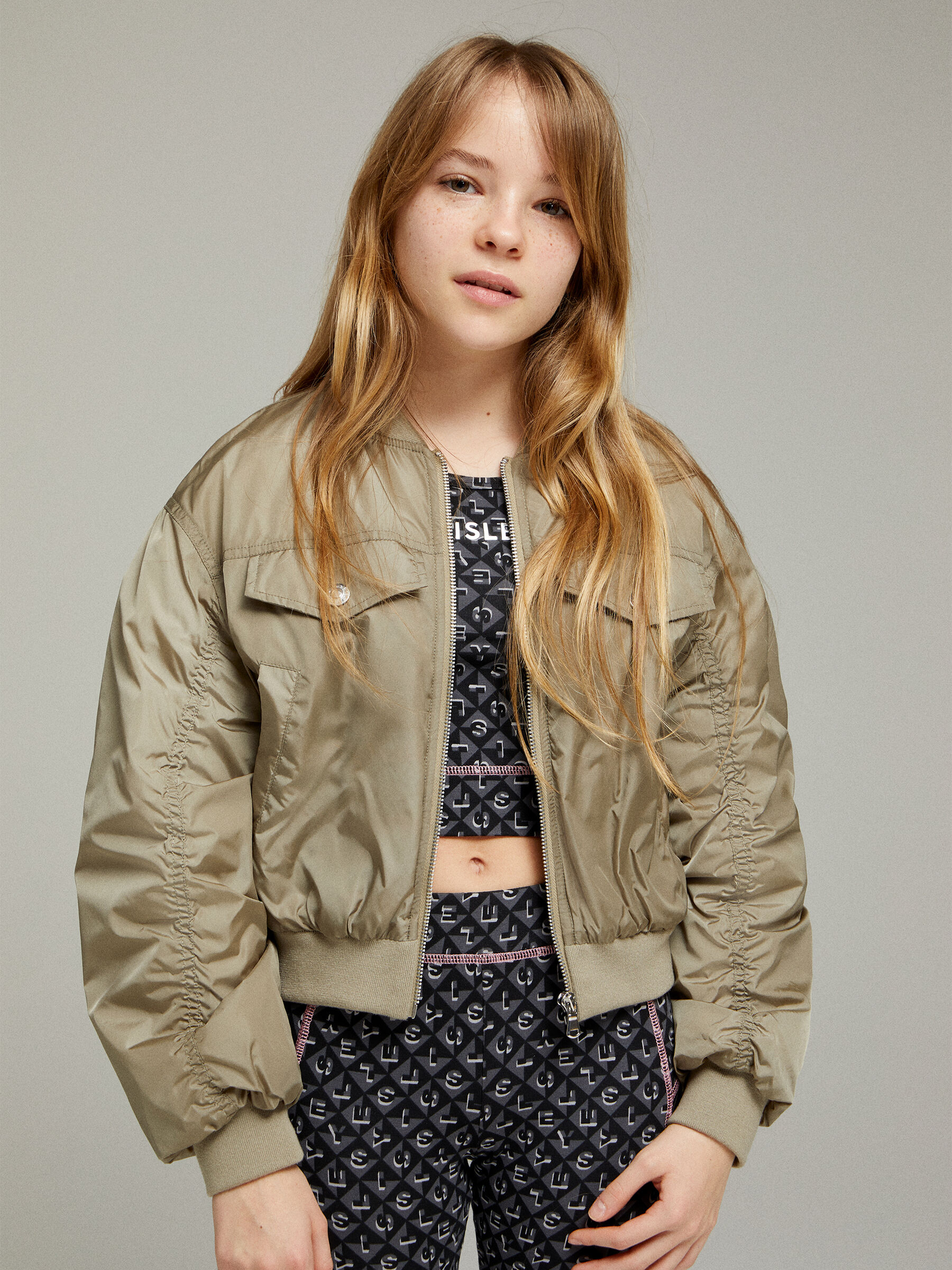 Bomber with pockets Junior Girl image number null