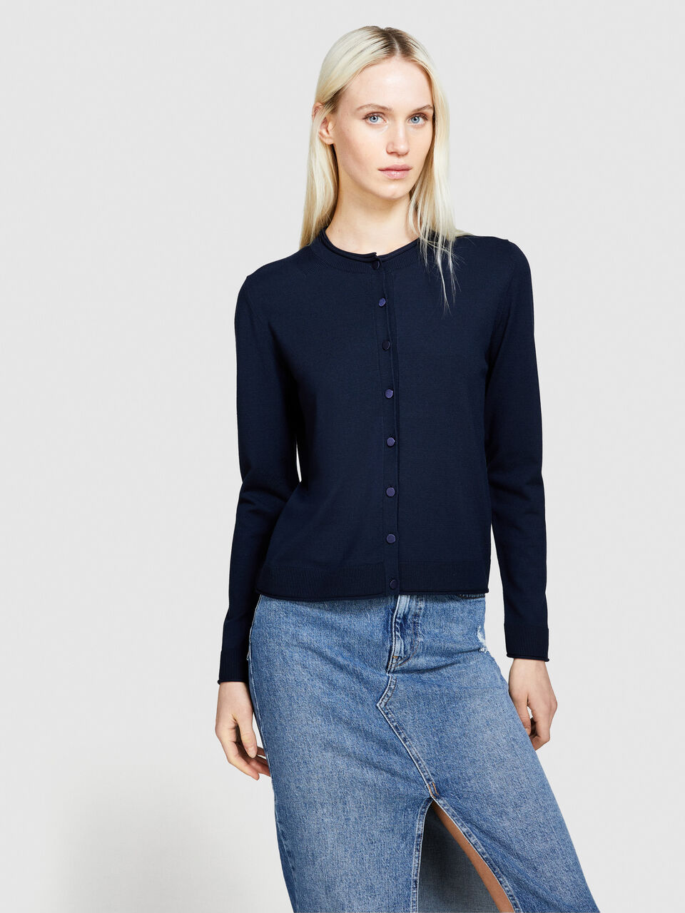 Regular fit cardigan Women image number null