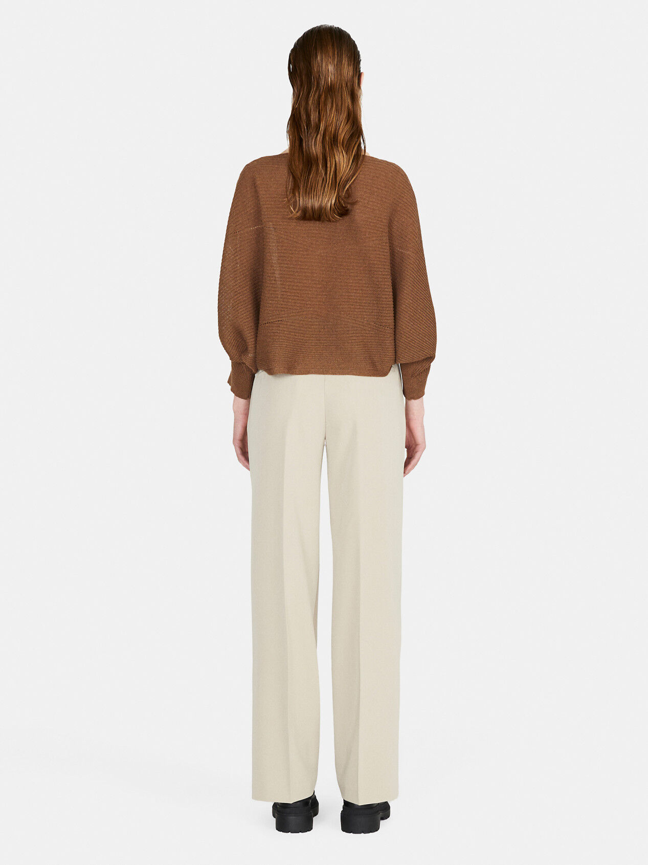 Sweater with kimono sleeves Brown Sisley