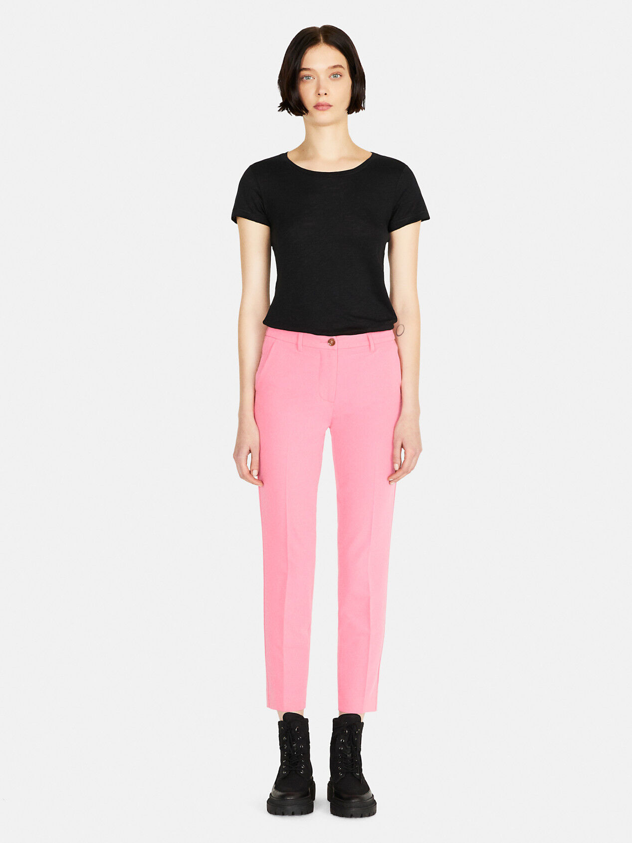 Pink Cigarette Trouser | Trousers | PrettyLittleThing KSA