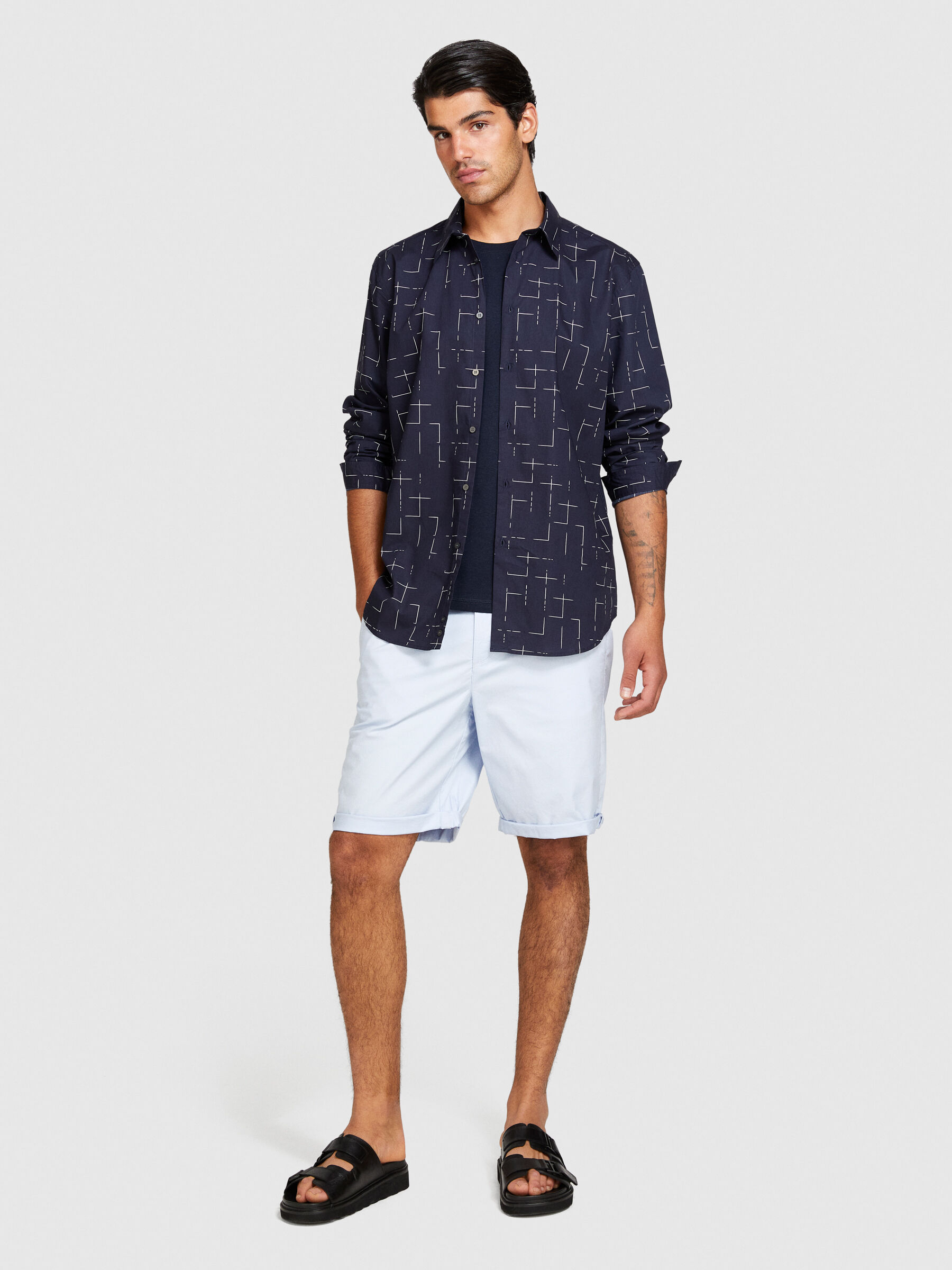 Slim fit bermudas Men image number null