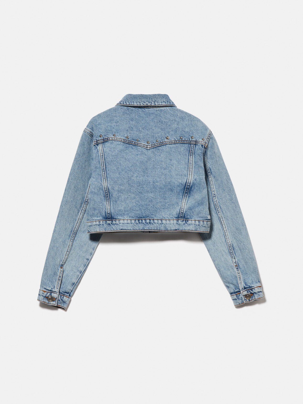 Jean jacket with studs Blue Sisley