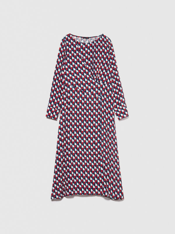 Long printed dress - women's long dresses | Sisley