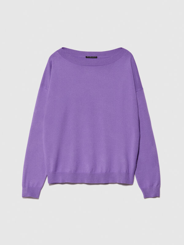 Boat neck sweater - women's boat neck sweaters | Sisley
