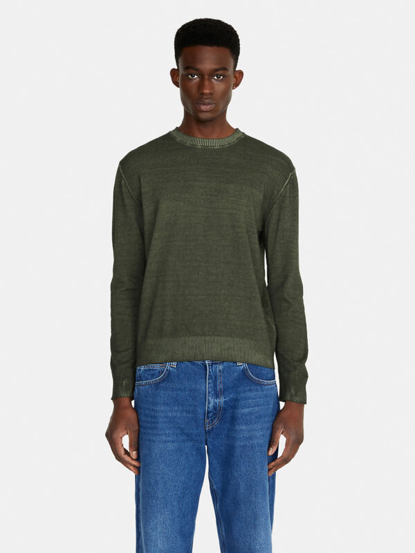 Relaxed fit sweater - men's crew neck sweaters | Sisley
