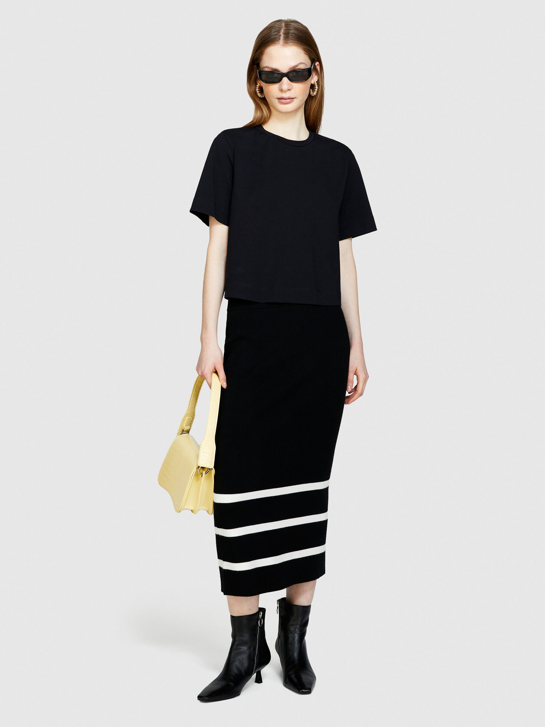 【希少 新品未使用】Tilak Ketil Lady S Black Boxy fit t-shirt, Black - Sisley