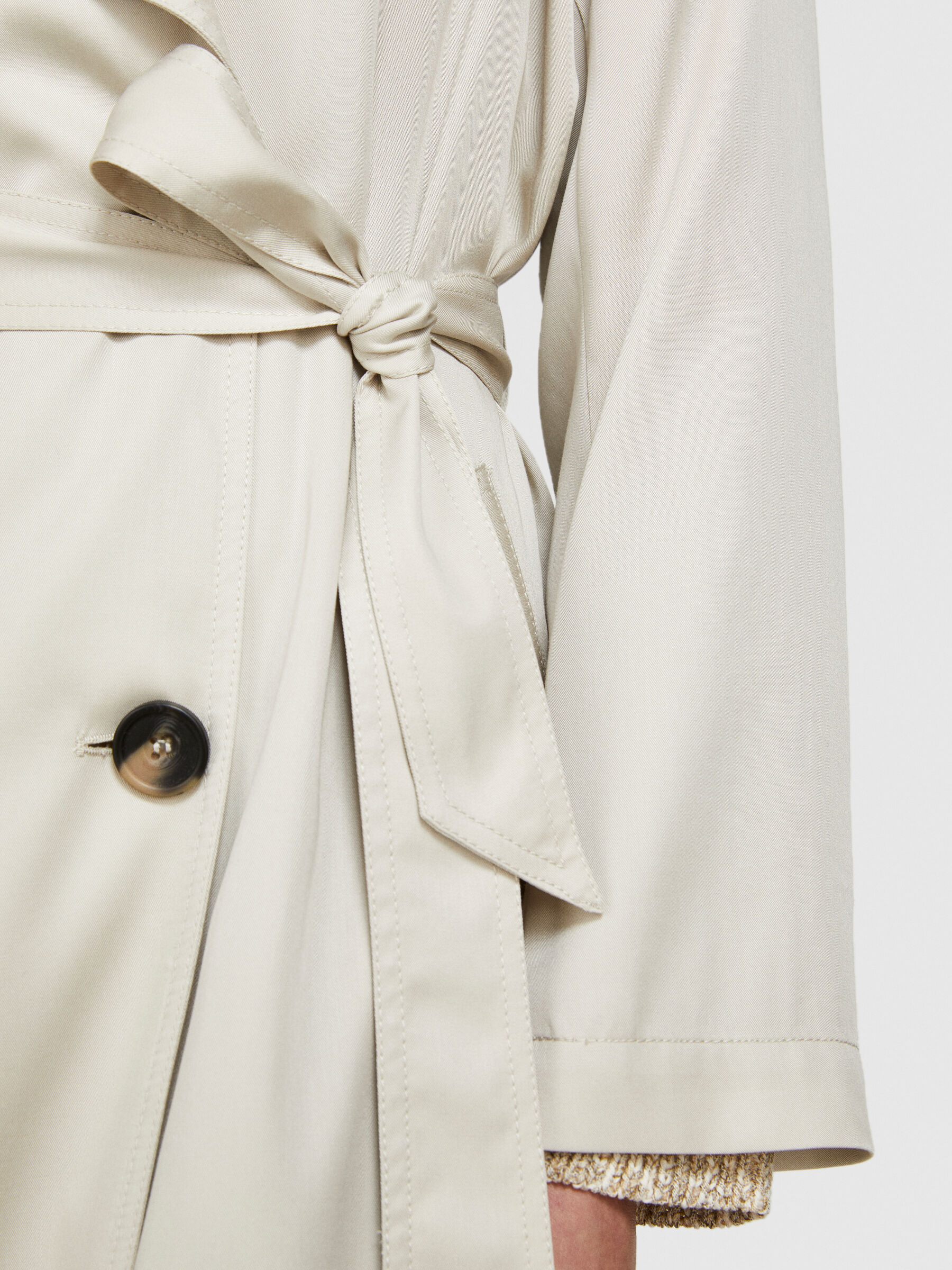 Flowy trench coat Women image number null