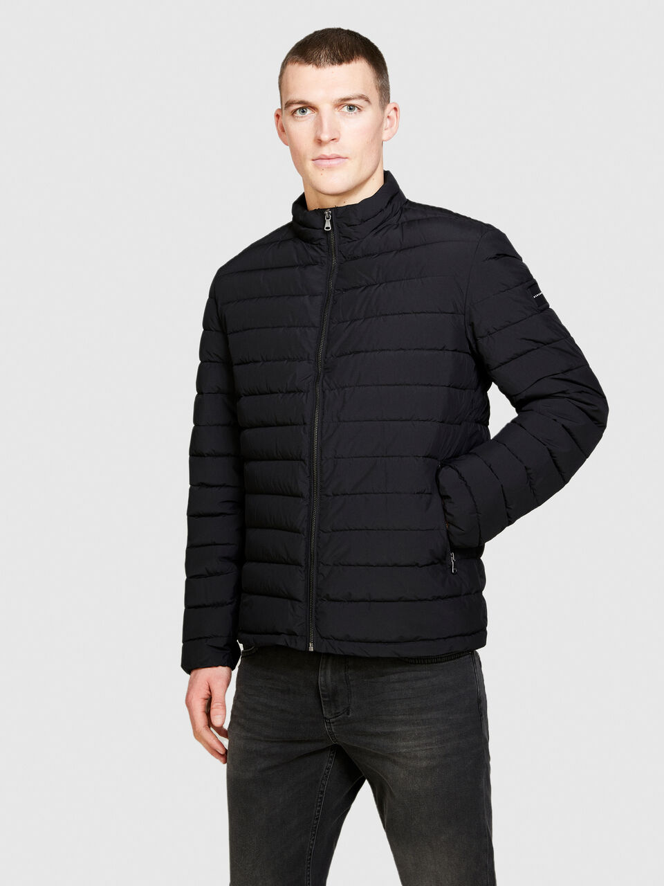 Slim fit padded jacket Men image number null