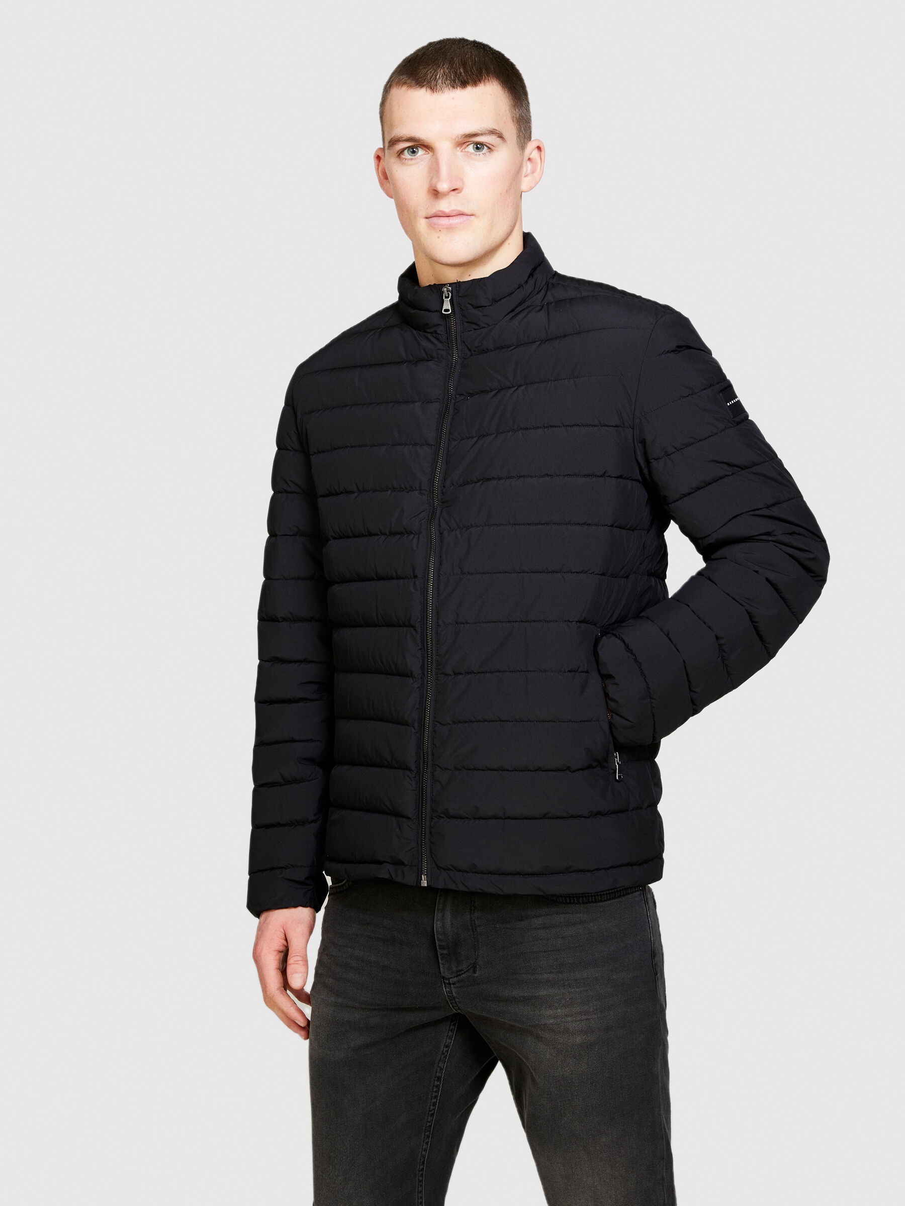 Slim fit padded jacket Men image number null