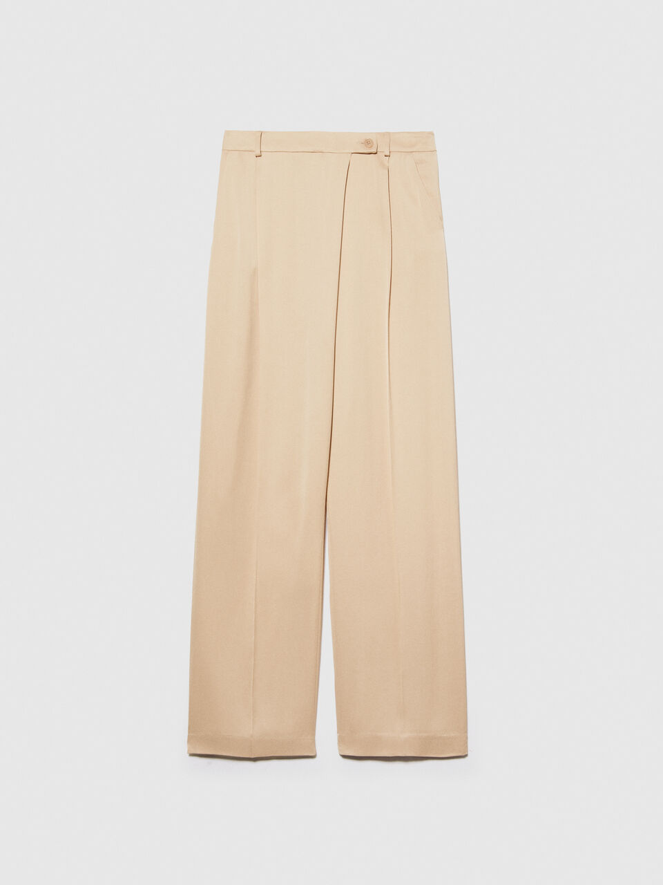 Single-breasted satin blazer Women image number null