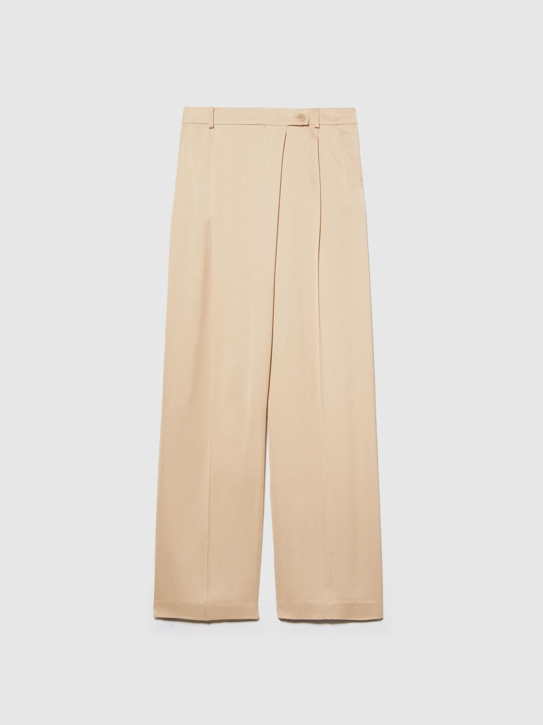 Single-breasted satin blazer Women image number null