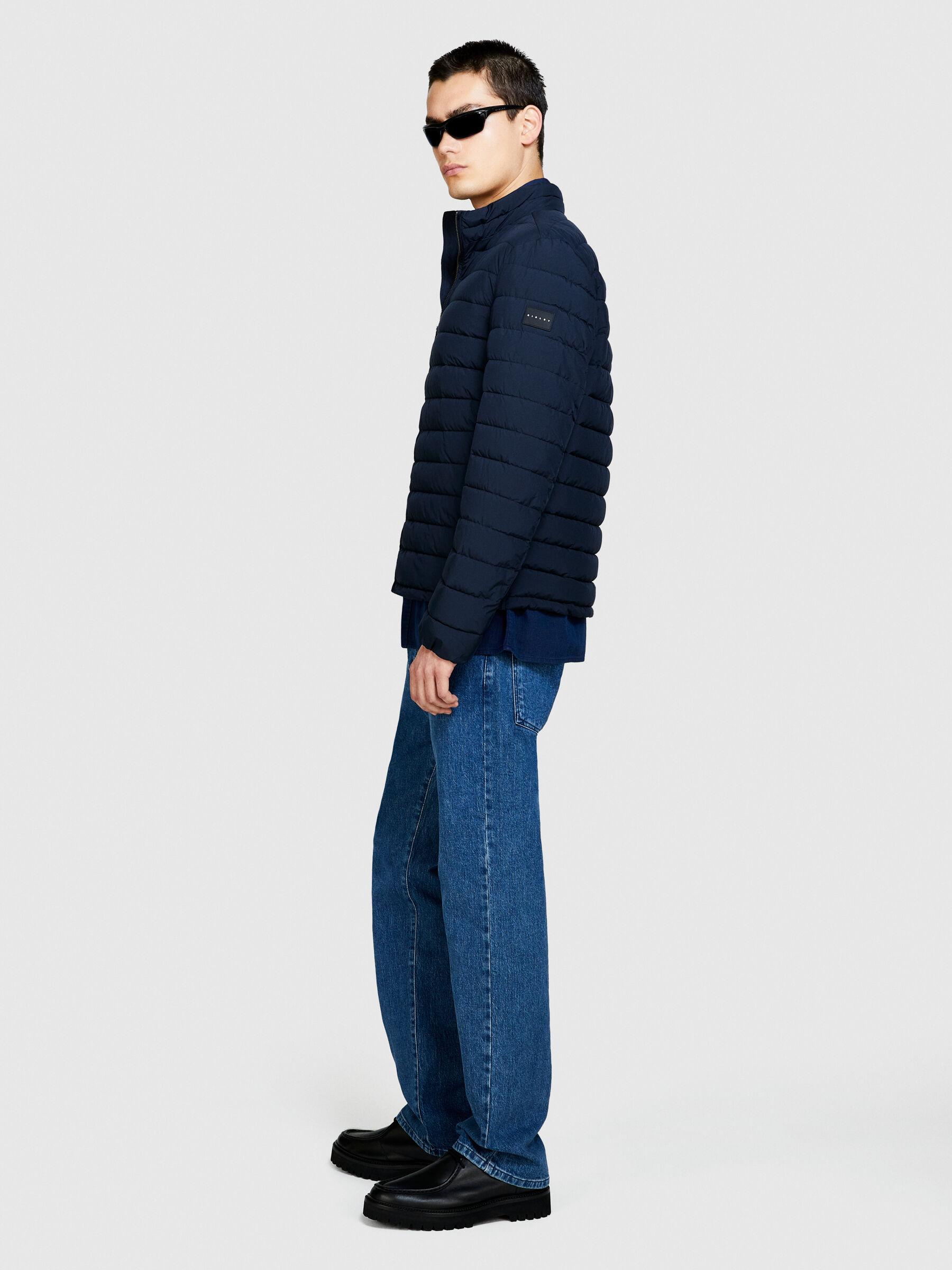 Slim fit padded jacket, Dark Blue - Sisley