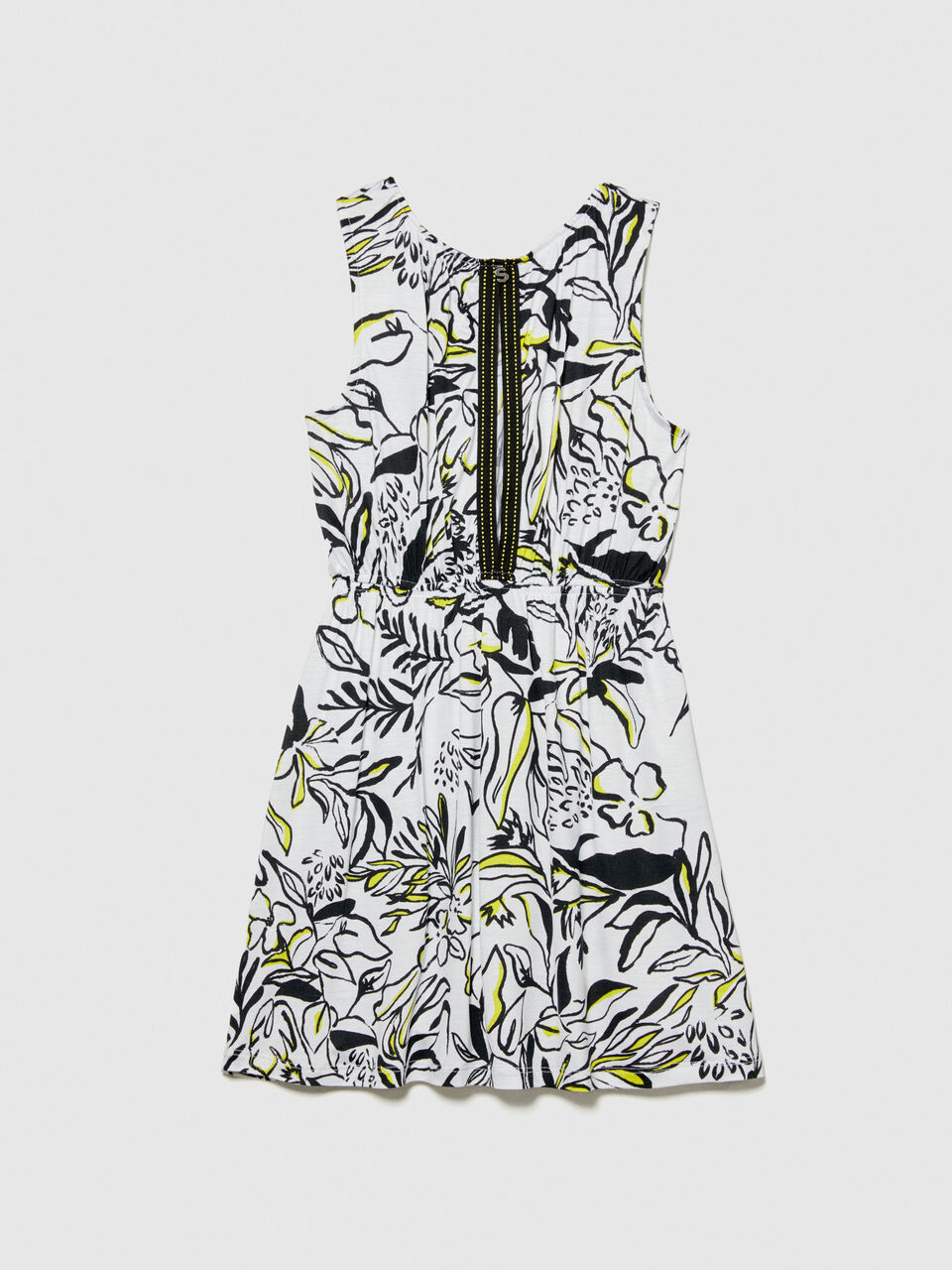 Printed dress with knot Junior Girl image number null