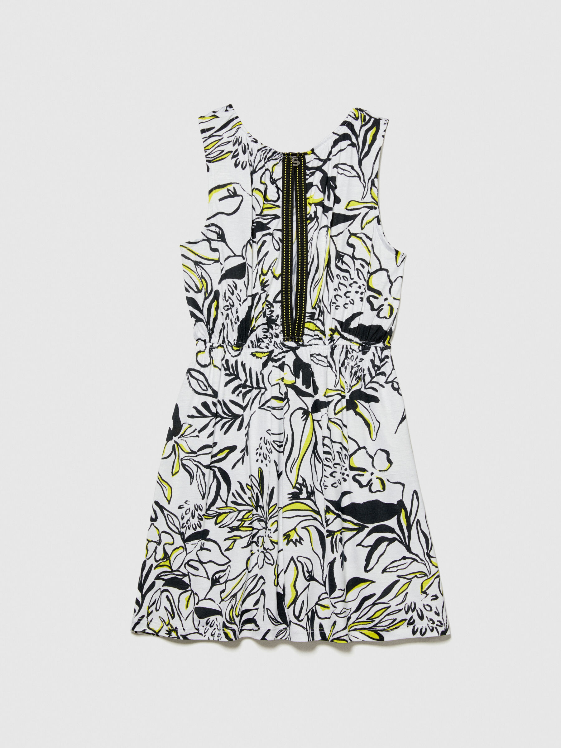 Printed dress with knot Junior Girl image number null