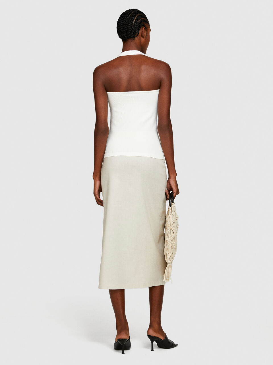 Seamless ribbed top Women image number null