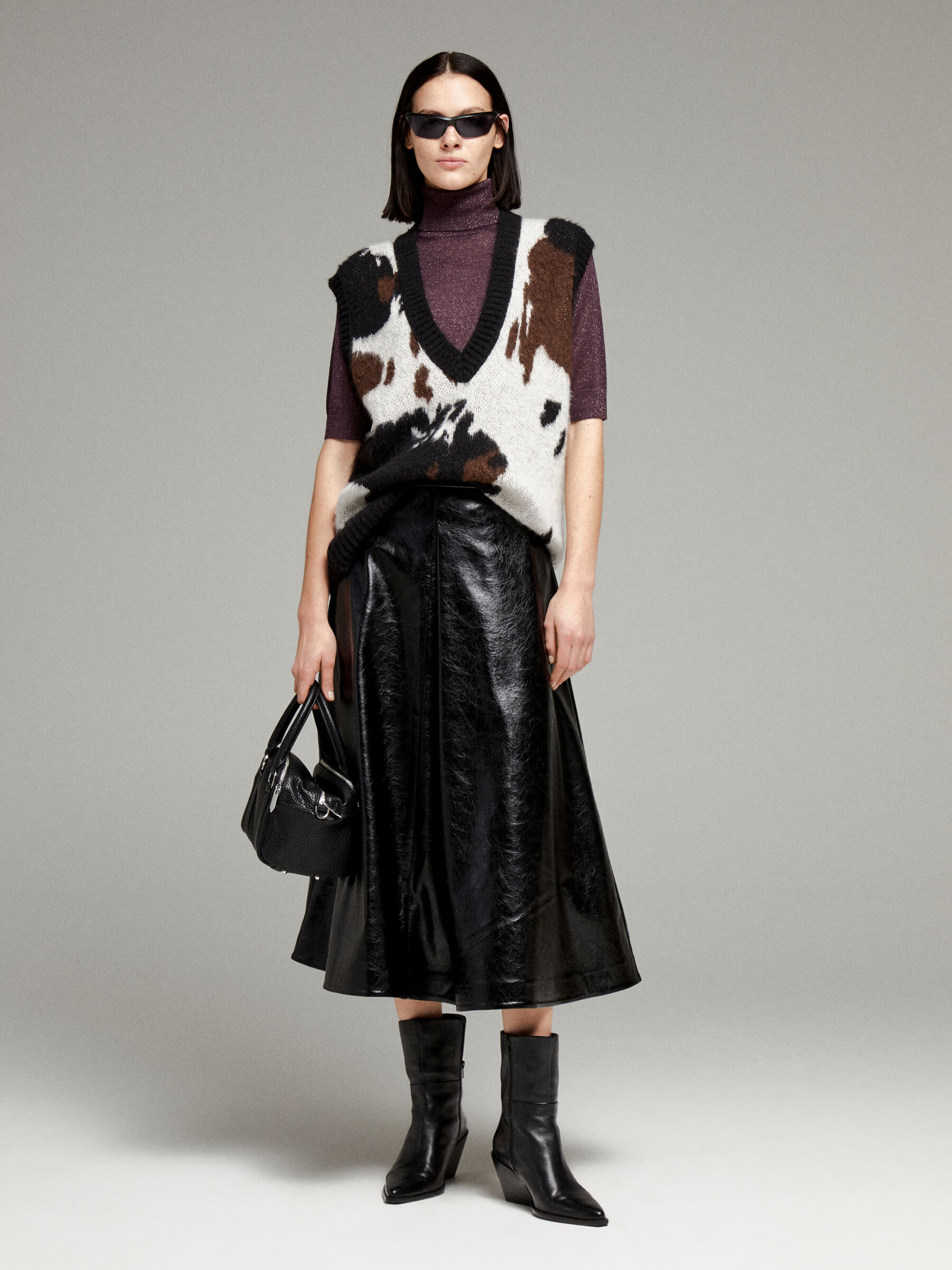 S/L V NECK SWEATER Women image number null