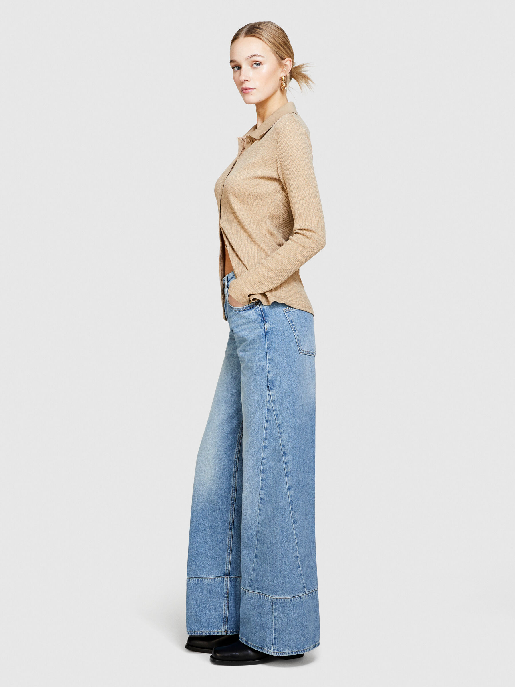 Wide leg jeans, Blue - Sisley Wide leg jeans, Blue - Sisley