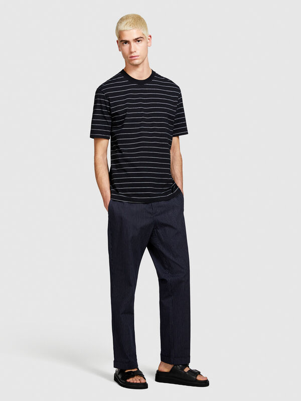 Striped t-shirt - men's short sleeve t-shirts | Sisley